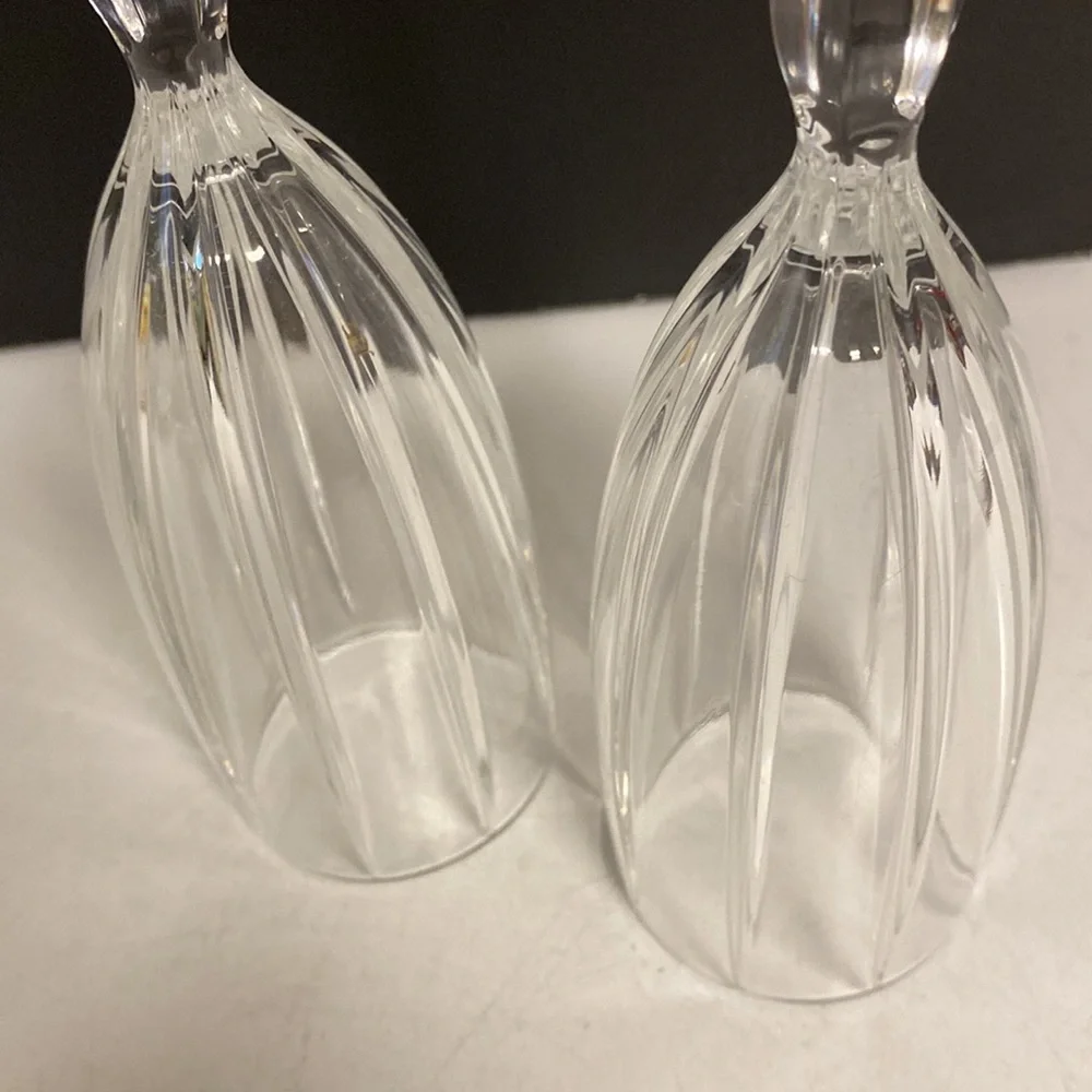 Marquis Waterford Omega Flute Set Of 2 Champagne Crystal Glasses - Picture 12 of 13